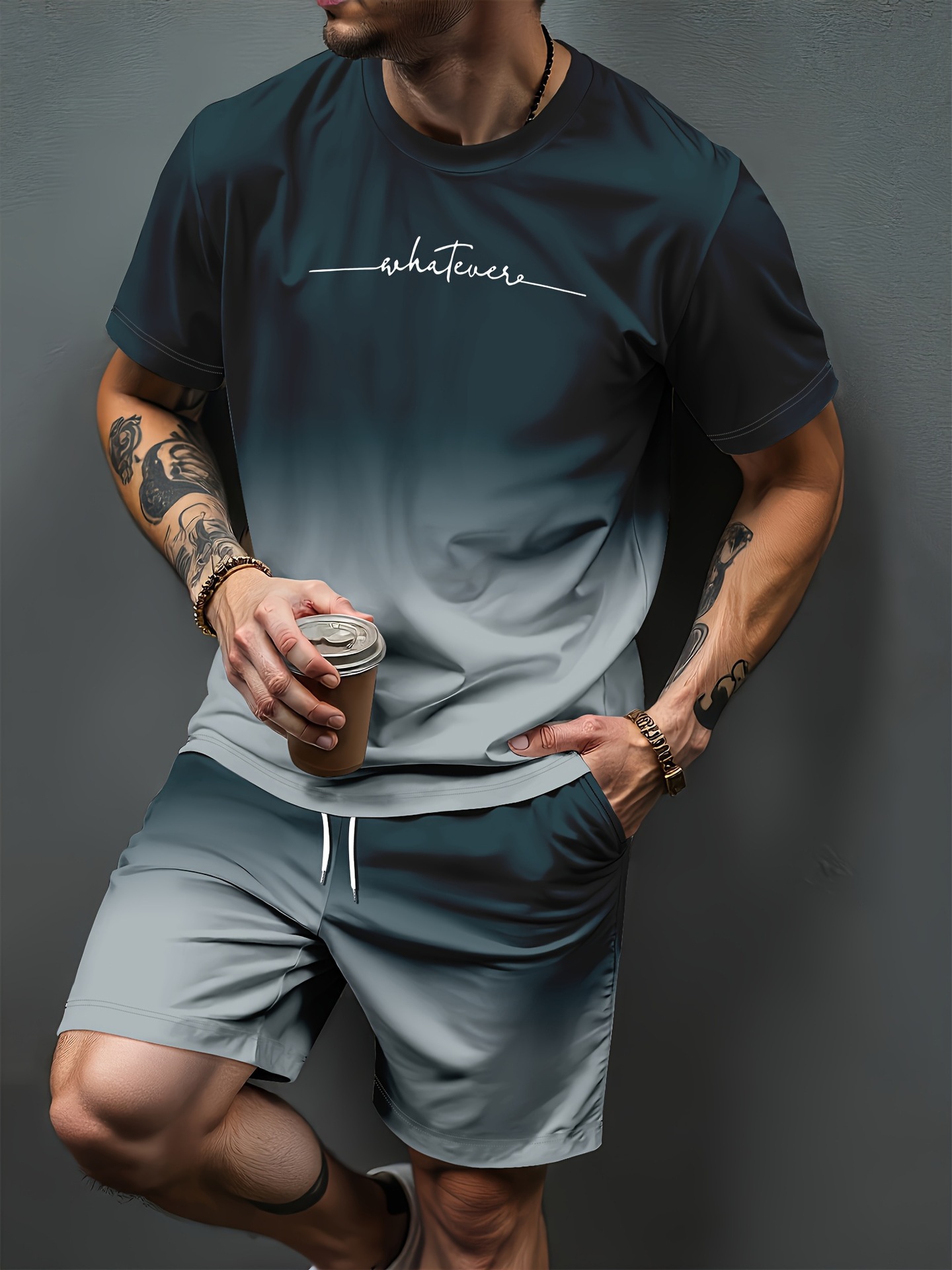 Summer Clothing Petite - Conjuntos de Roupas Esportivas com Estampa