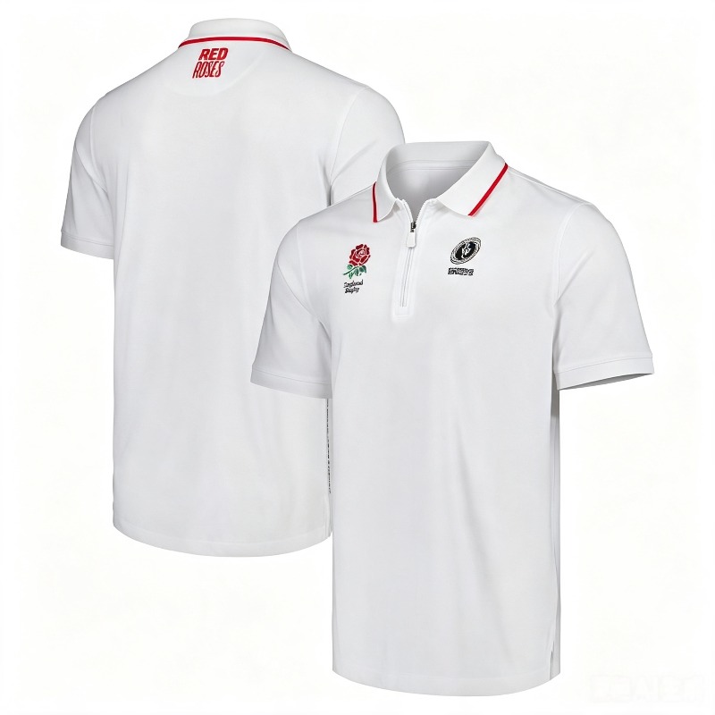 Summer Rose Clothing - Camisa Polo Feminina de Rugby Inglaterra,