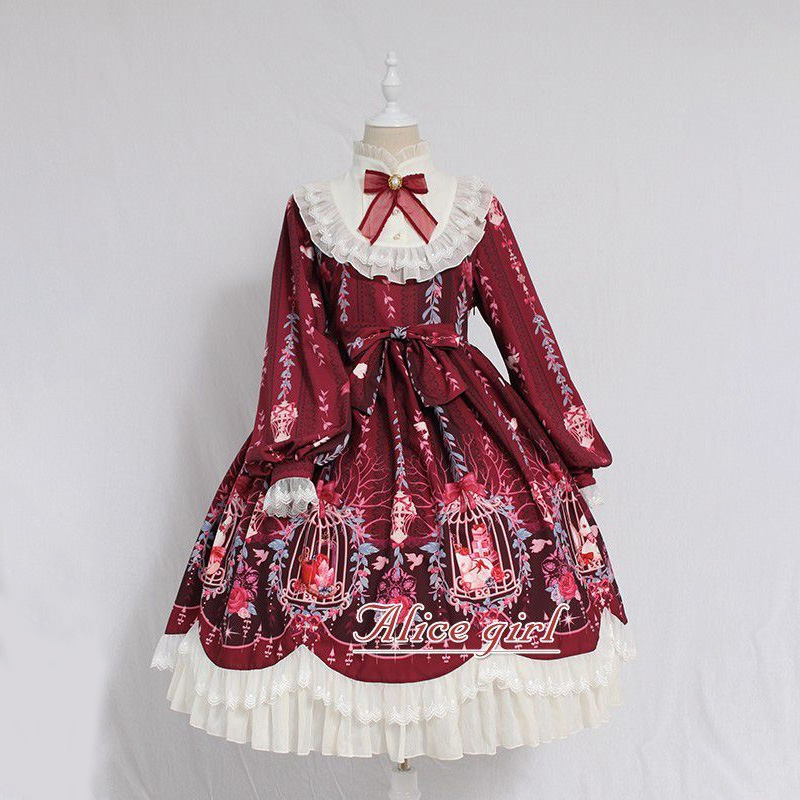Summer Victorian Clothing - MAGOGO-Vestido Lolita Kawaii para mulheres, manga