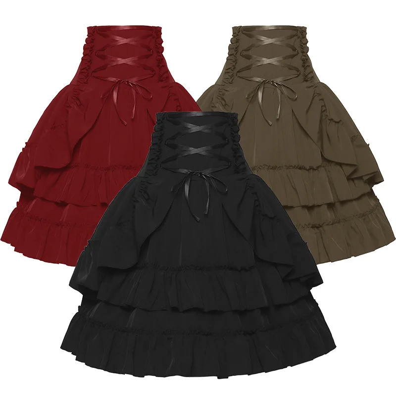 Summer Victorian Clothing - Saia vitoriana feminina medieval renascentista tribunal