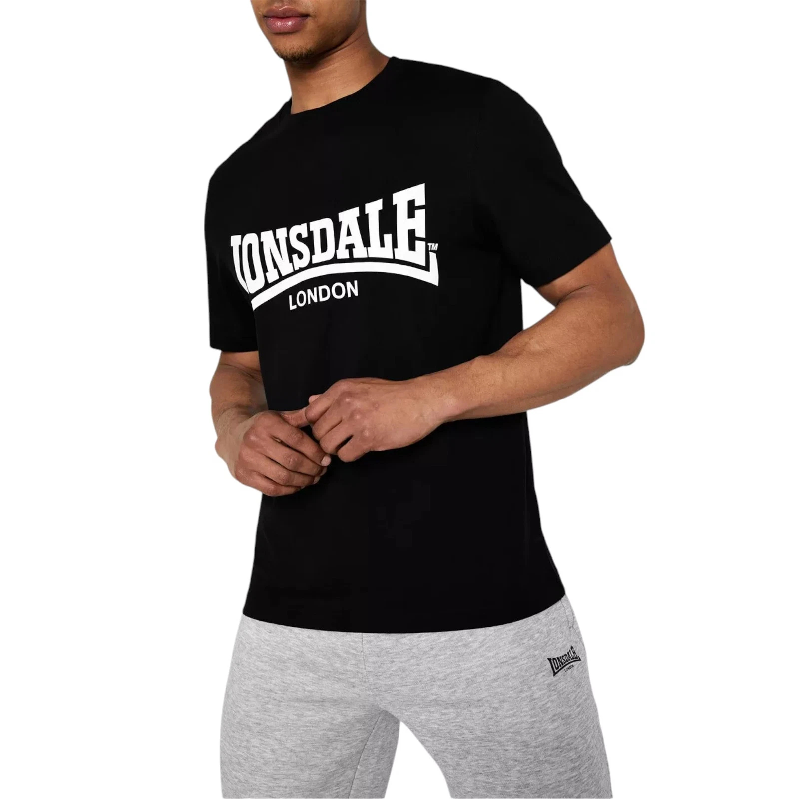 Summer Clothing Essentials Men - Lonsdale camisetas masculinas logotipo essencial tripulação