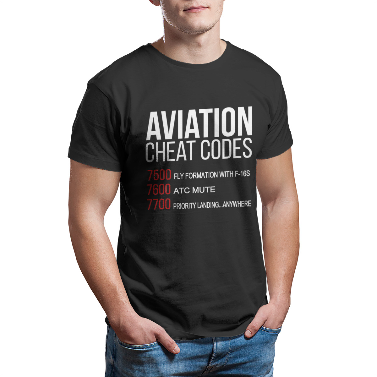 Summer Clothing Essentials Men - Aviação Cheat Codes T-shirt para Casais,