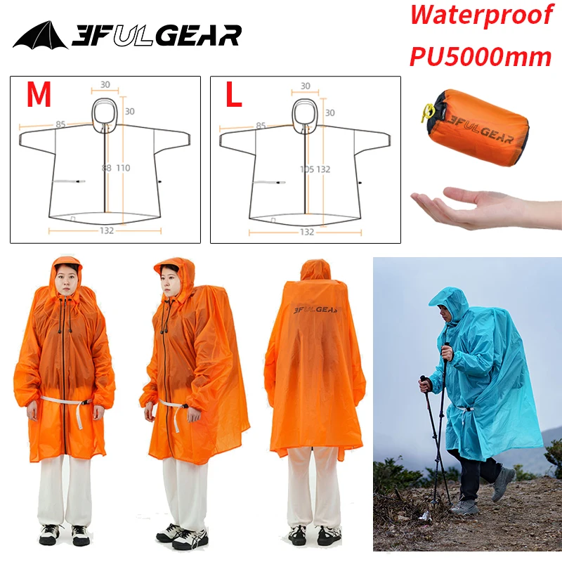 Summer Rain Clothing - Capa de chuva com zíper 3f