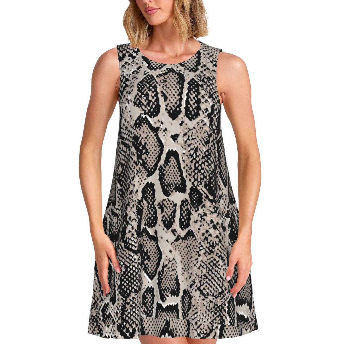 Summer Clothing Ideas For Women - Vestido Regata Feminino com Estampa Retrô