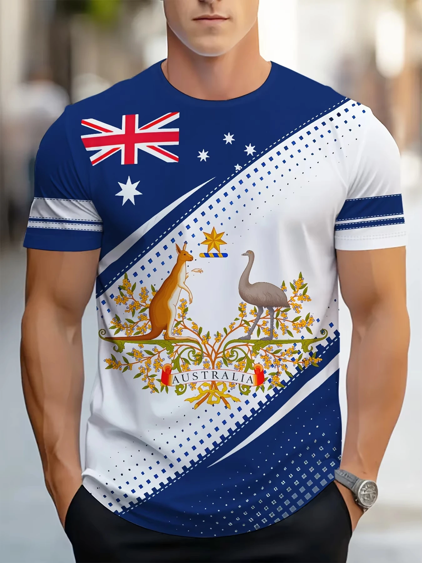 Summer Clothing Australia - Camisetas masculinas austrália gráfico criança t