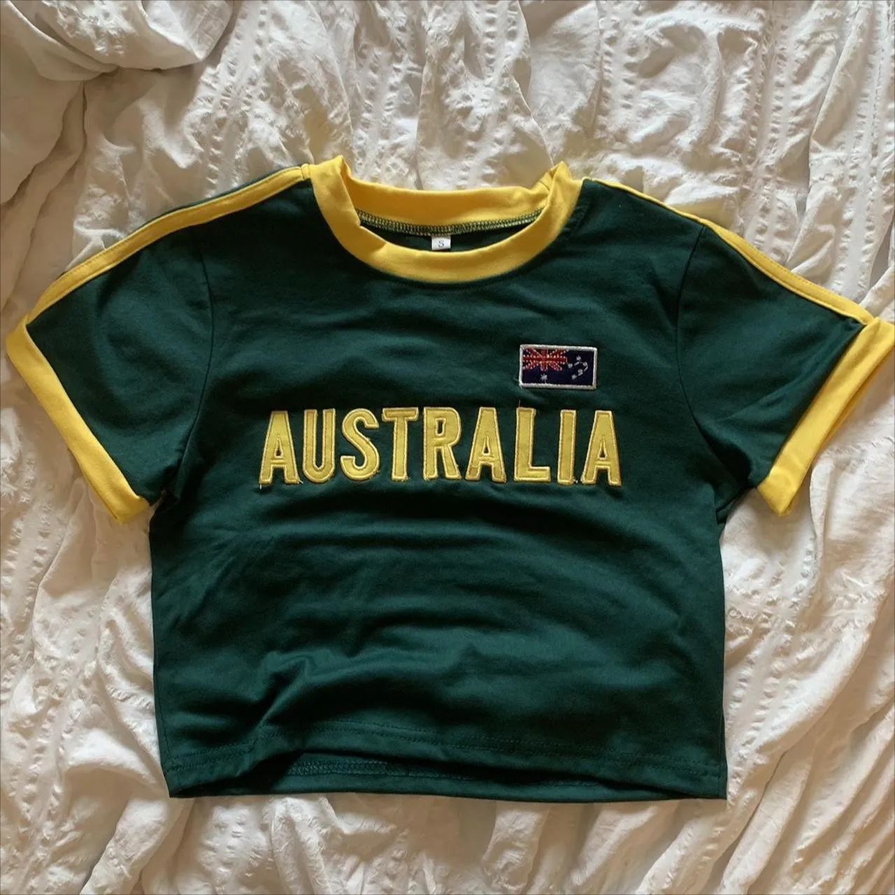 Summer Clothing Women Australia - Verão verde camiseta feminina austrália carta