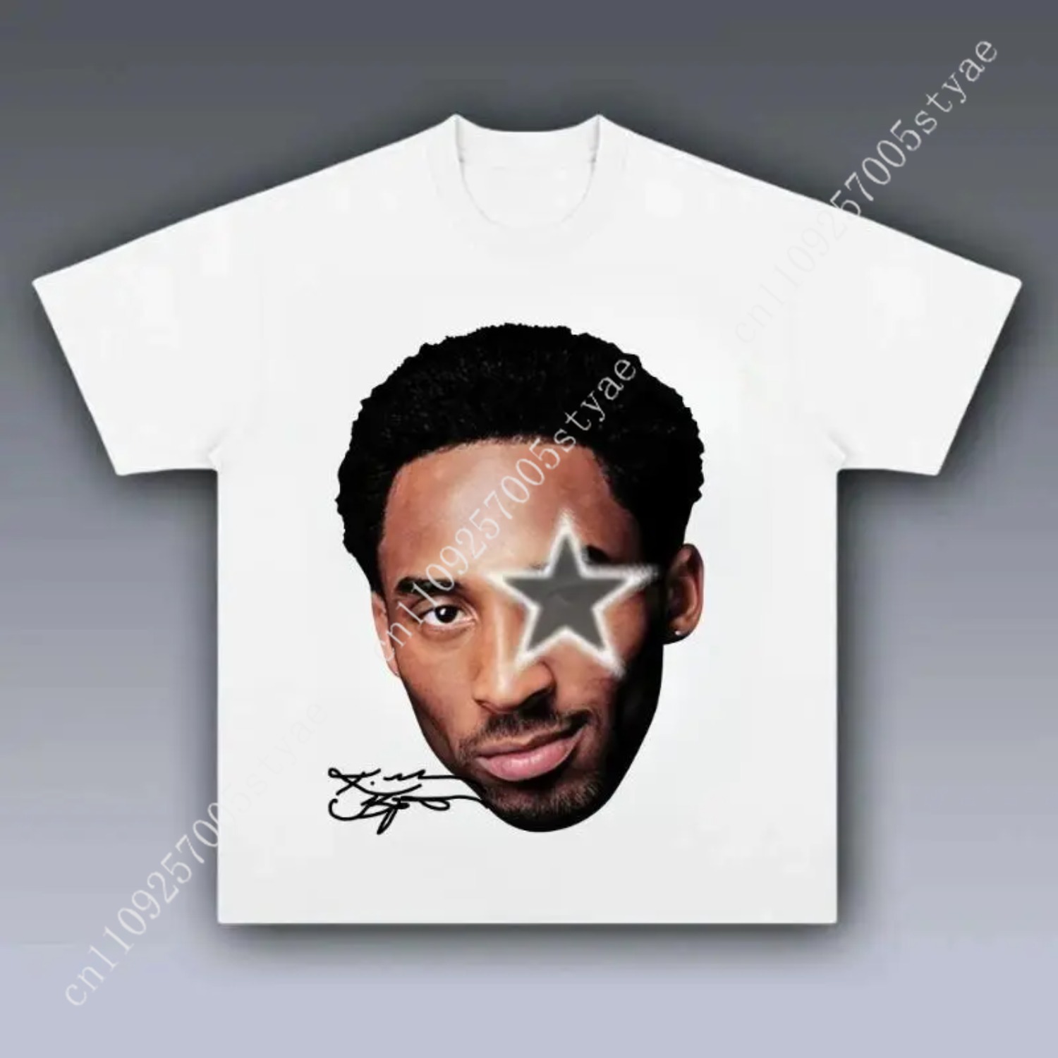 Summer Clothing Ideas For Women - Camiseta Gráfica Kobe Big Face Grey
