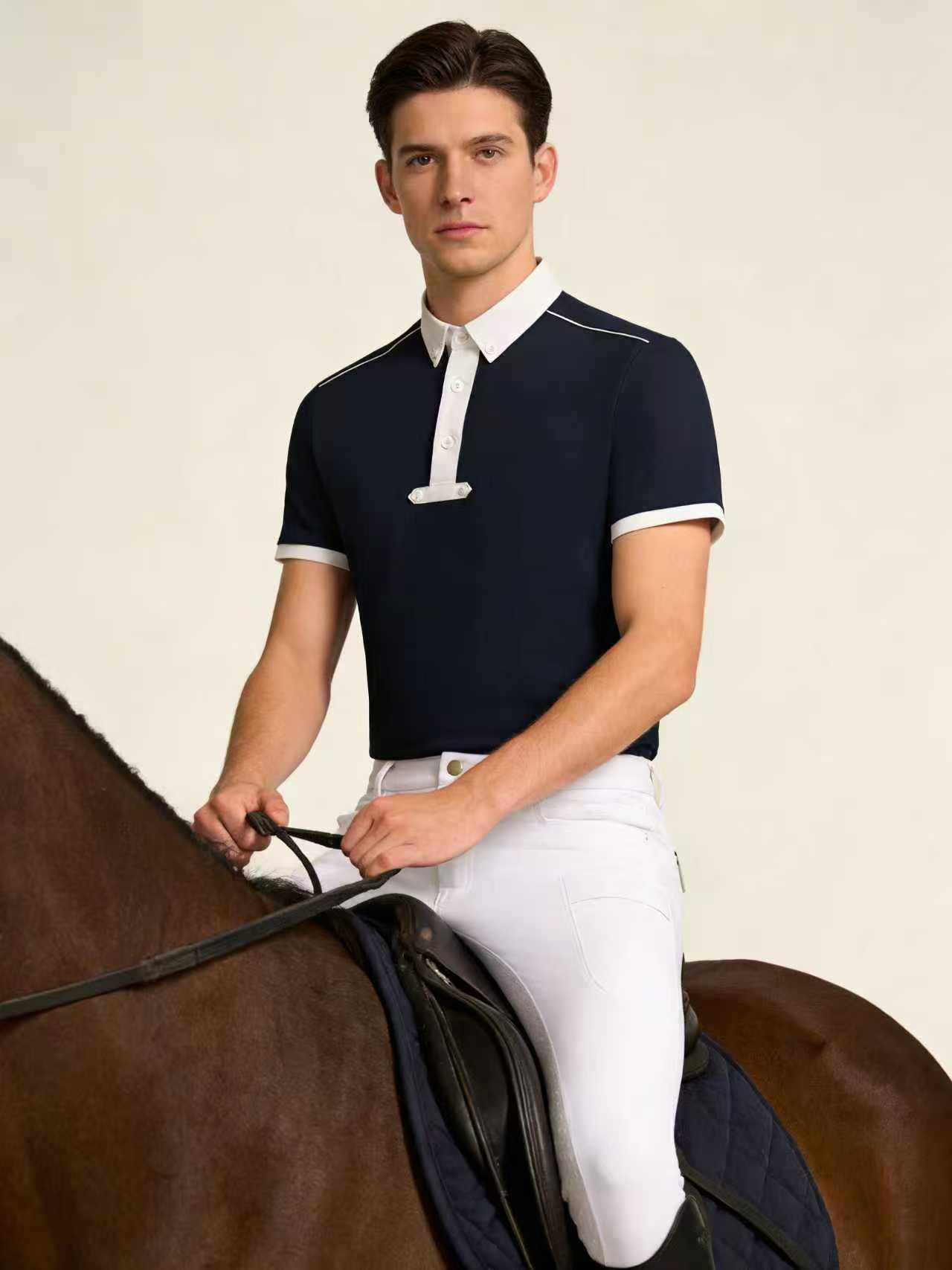 Camisa polo de equitação mascu - Summer Equestrian Clothing avaliação e preço