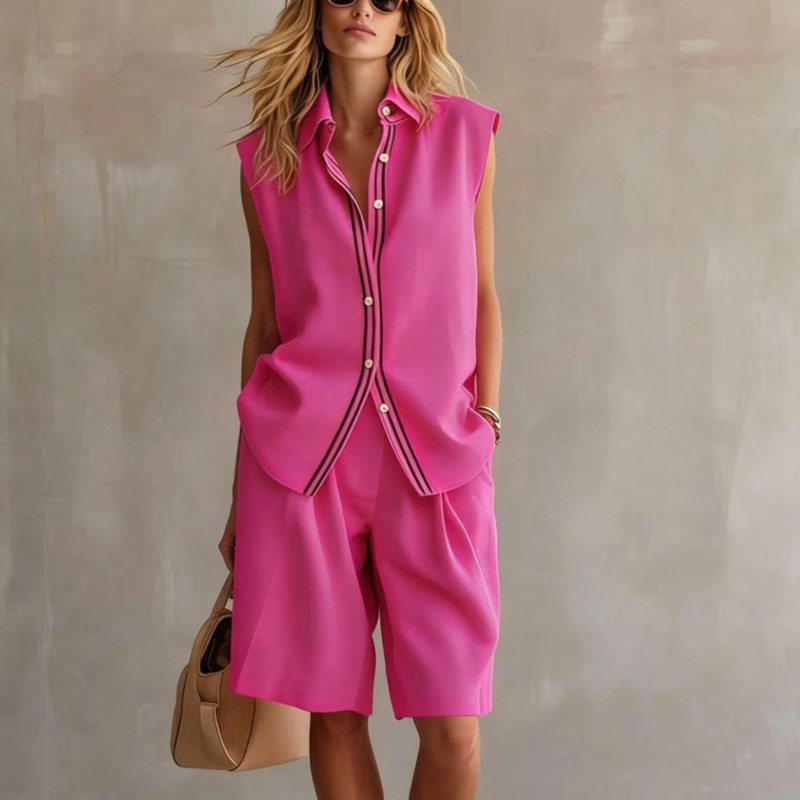 Conjunto de Verão Feminino Cas - Summer Clothing Linen avaliação e preço