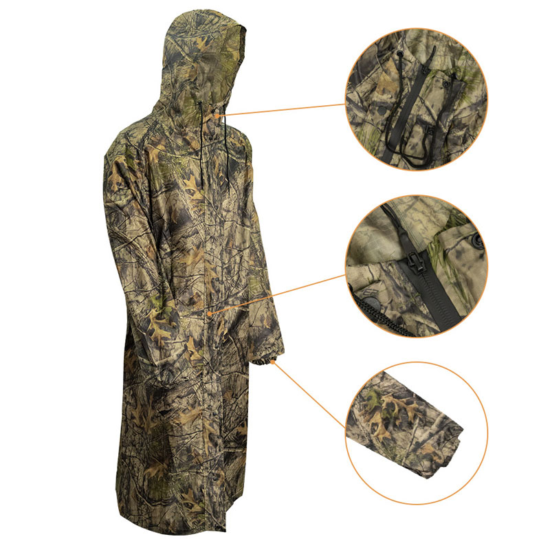 Impermeável Longo Camuflagem p - Summer Rain Clothing avaliação e preço