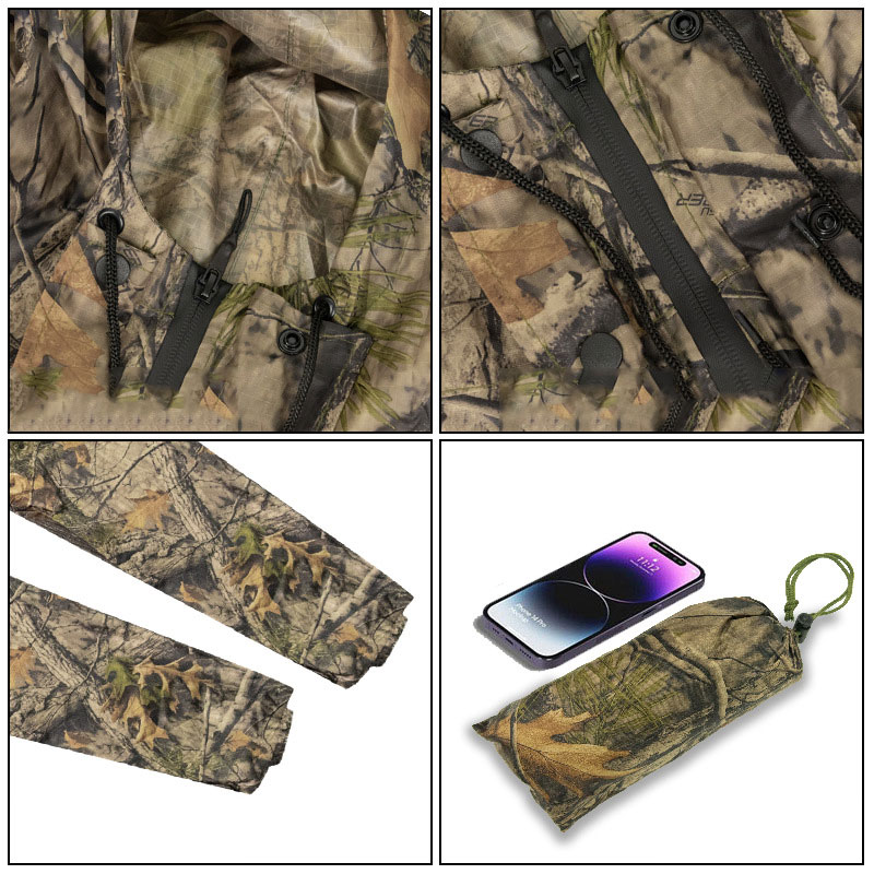 Impermeável Longo Camuflagem p - Summer Rain Clothing avaliação e preço
