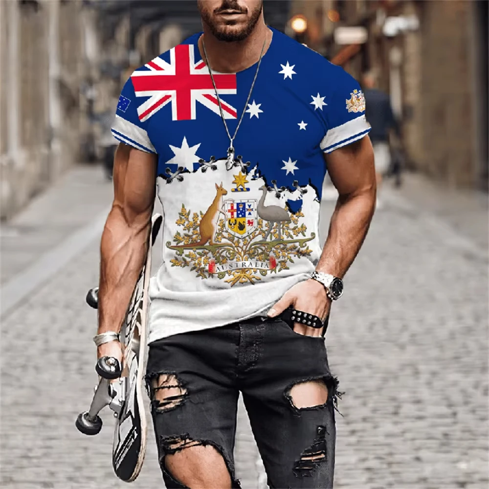 Camisetas masculinas com estam - Summer Clothing Women Australia avaliação e preço