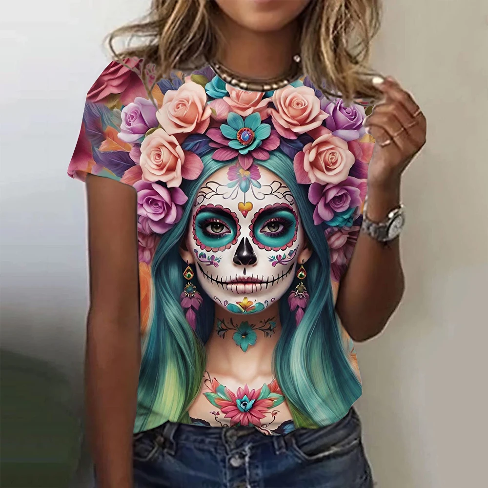 Camiseta feminina mexicana dia - Summer Rose Clothing avaliação e preço