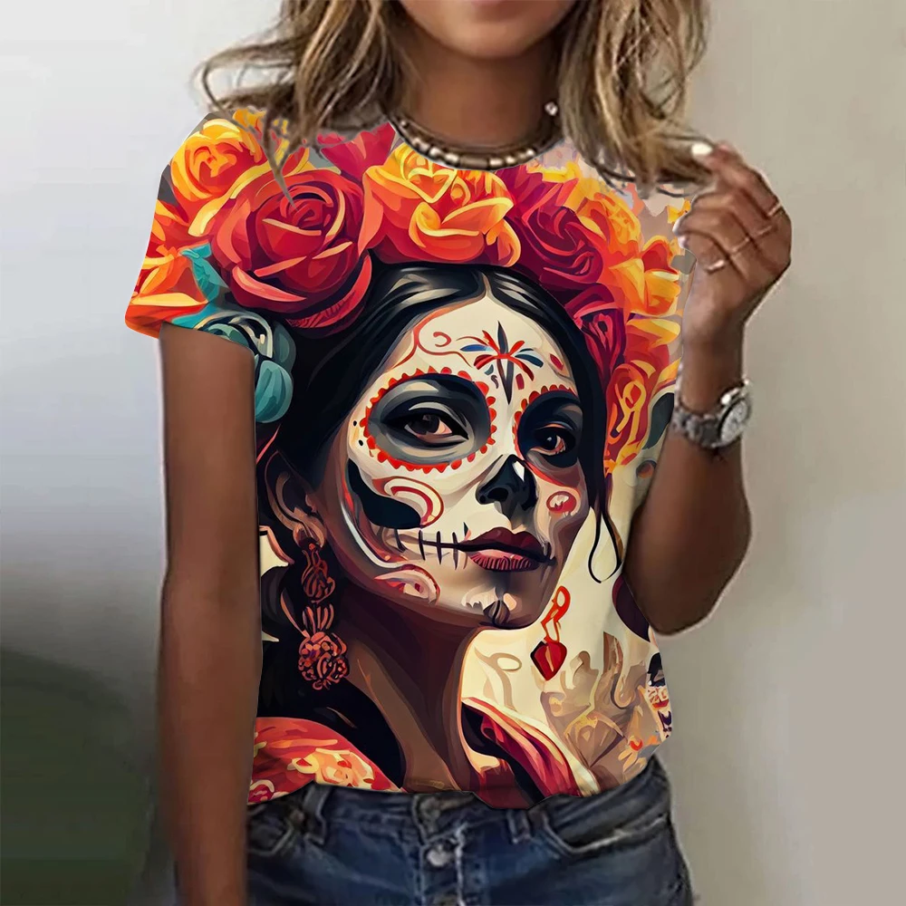Camiseta feminina mexicana dia - Summer Rose Clothing avaliação e preço
