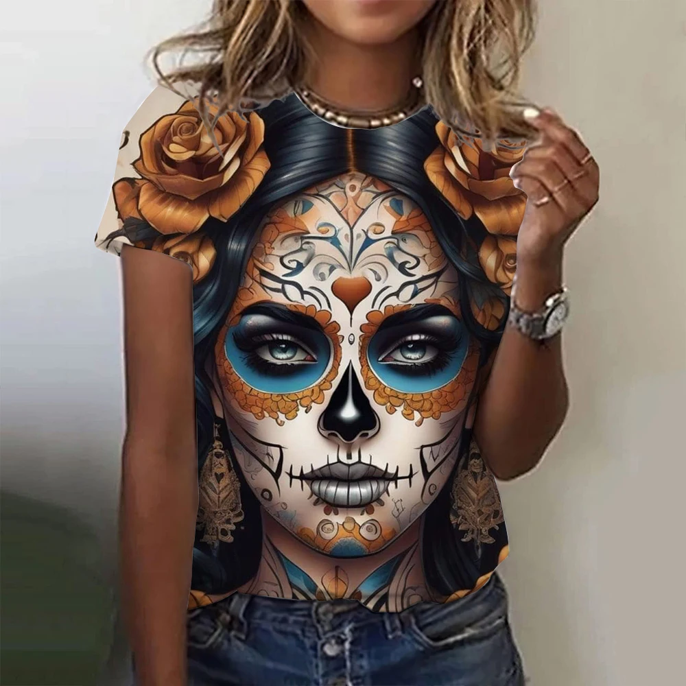 Camiseta feminina mexicana dia - Summer Rose Clothing avaliação e preço