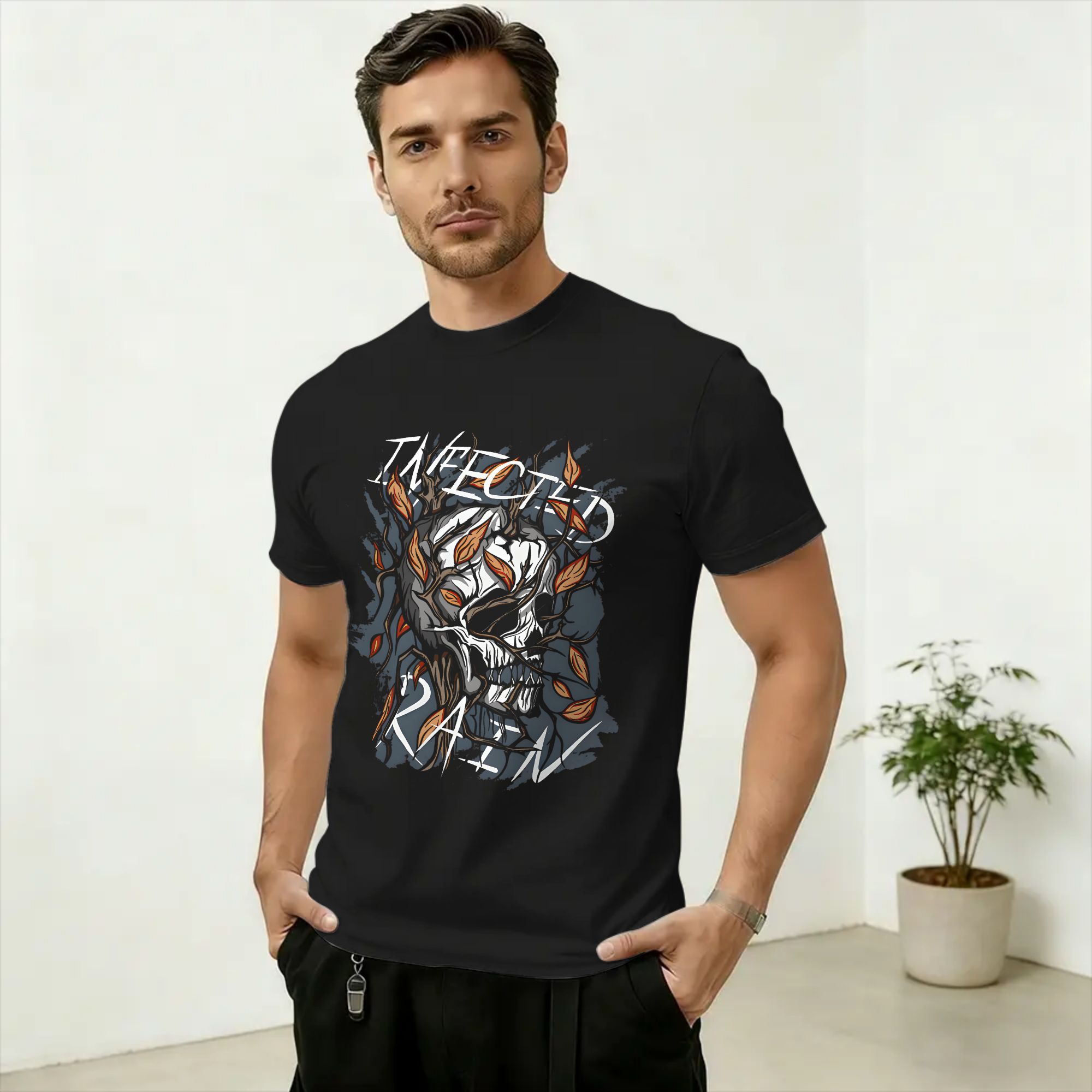 Camiseta Band Infected Rain, c - Summer Rain Clothing avaliação e preço