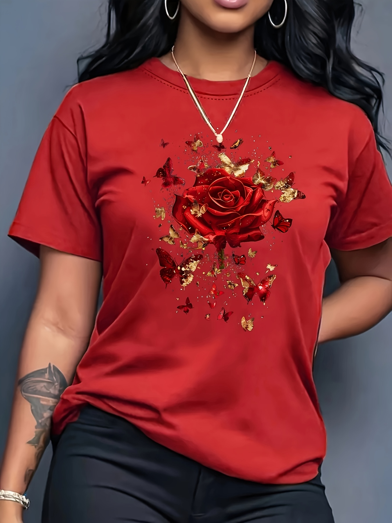 Camiseta esportiva casual femi - Summer Rose Clothing avaliação e preço