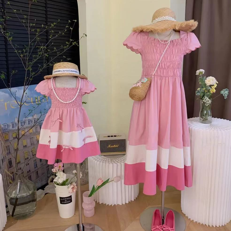 Mãe e filha vestido de blusa c - Summer Clothing For Babies avaliação e preço