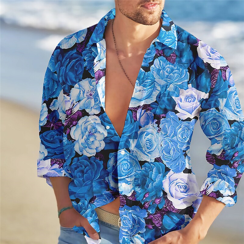 2023 camisa masculina tendênci - Summer Rose Clothing avaliação e preço