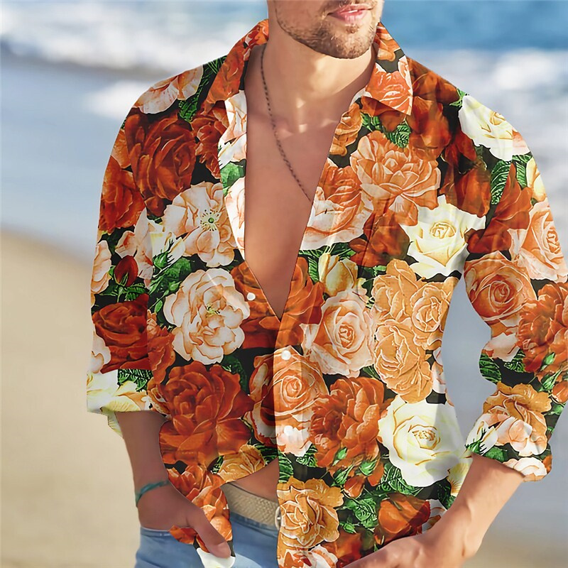 2023 camisa masculina tendênci - Summer Rose Clothing avaliação e preço