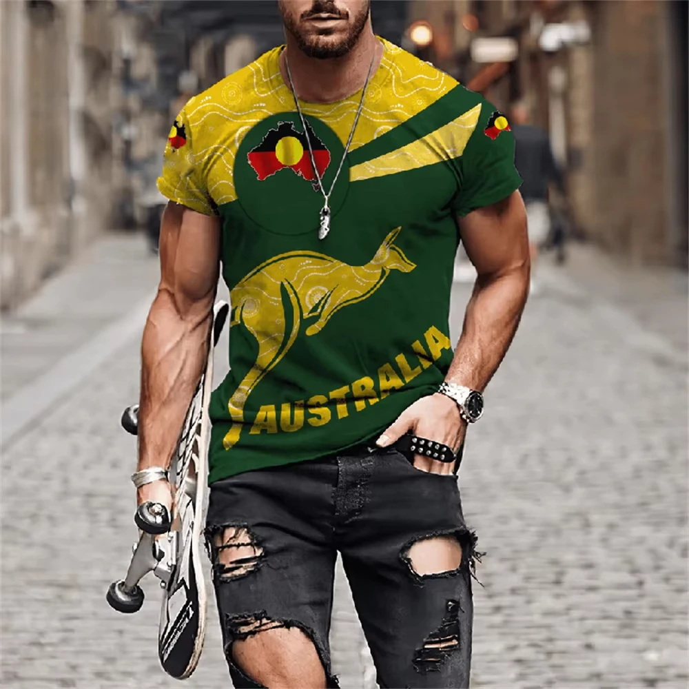 Camisetas masculinas austrália - Summer Clothing Australia avaliação e preço