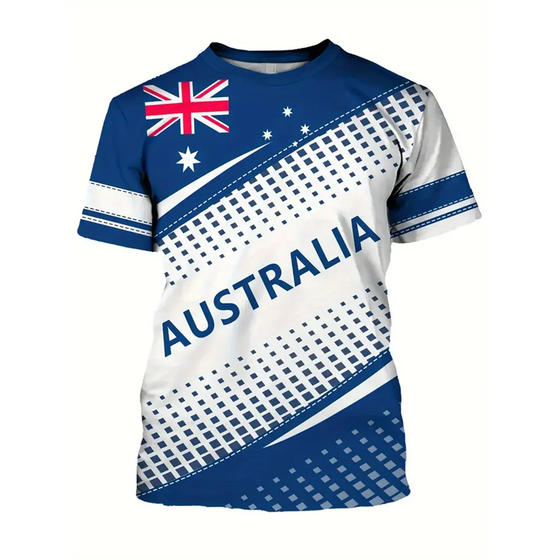 Australia National Flag T-shir - Summer Clothing Australia avaliação e preço