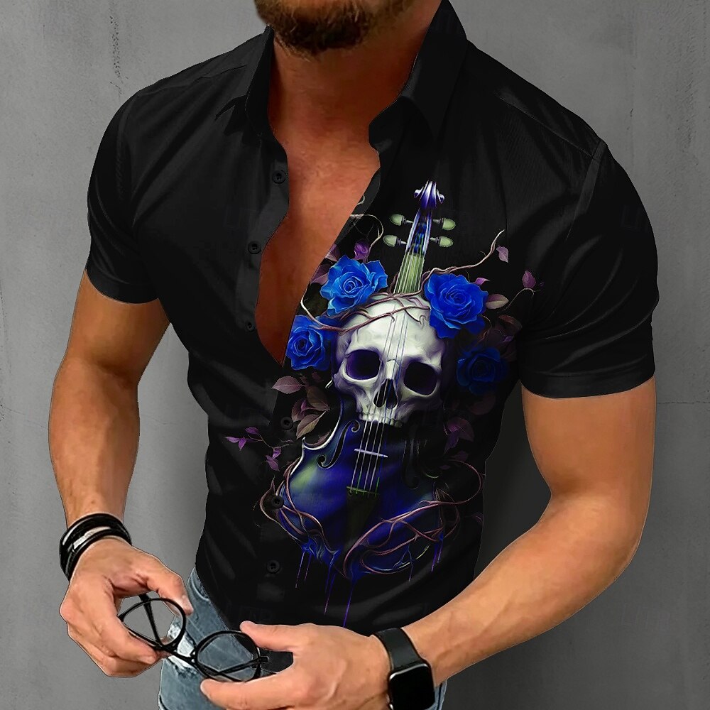 Camisa Gótica Masculina com Es - Summer Rose Clothing avaliação e preço