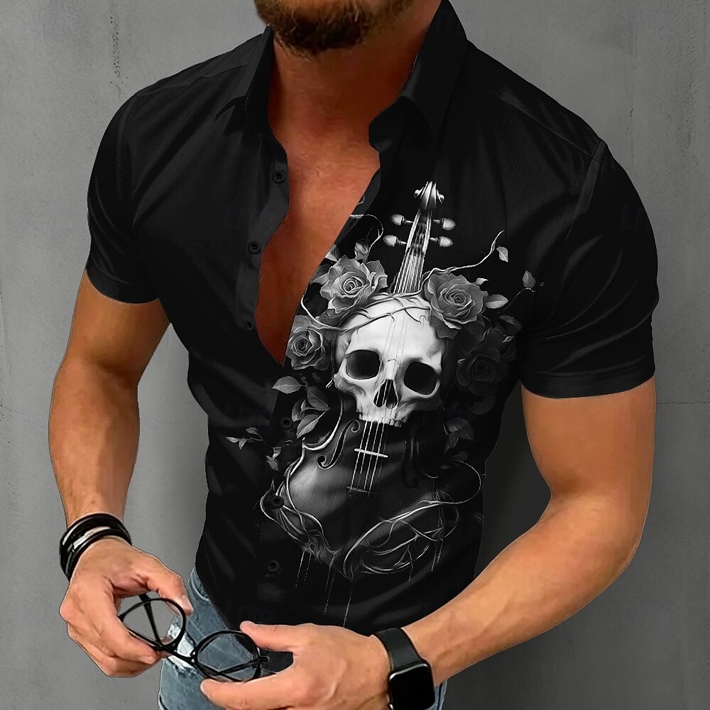 Camisa Gótica Masculina com Es - Summer Rose Clothing avaliação e preço