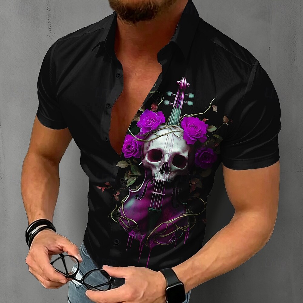 Camisa Gótica Masculina com Es - Summer Rose Clothing avaliação e preço