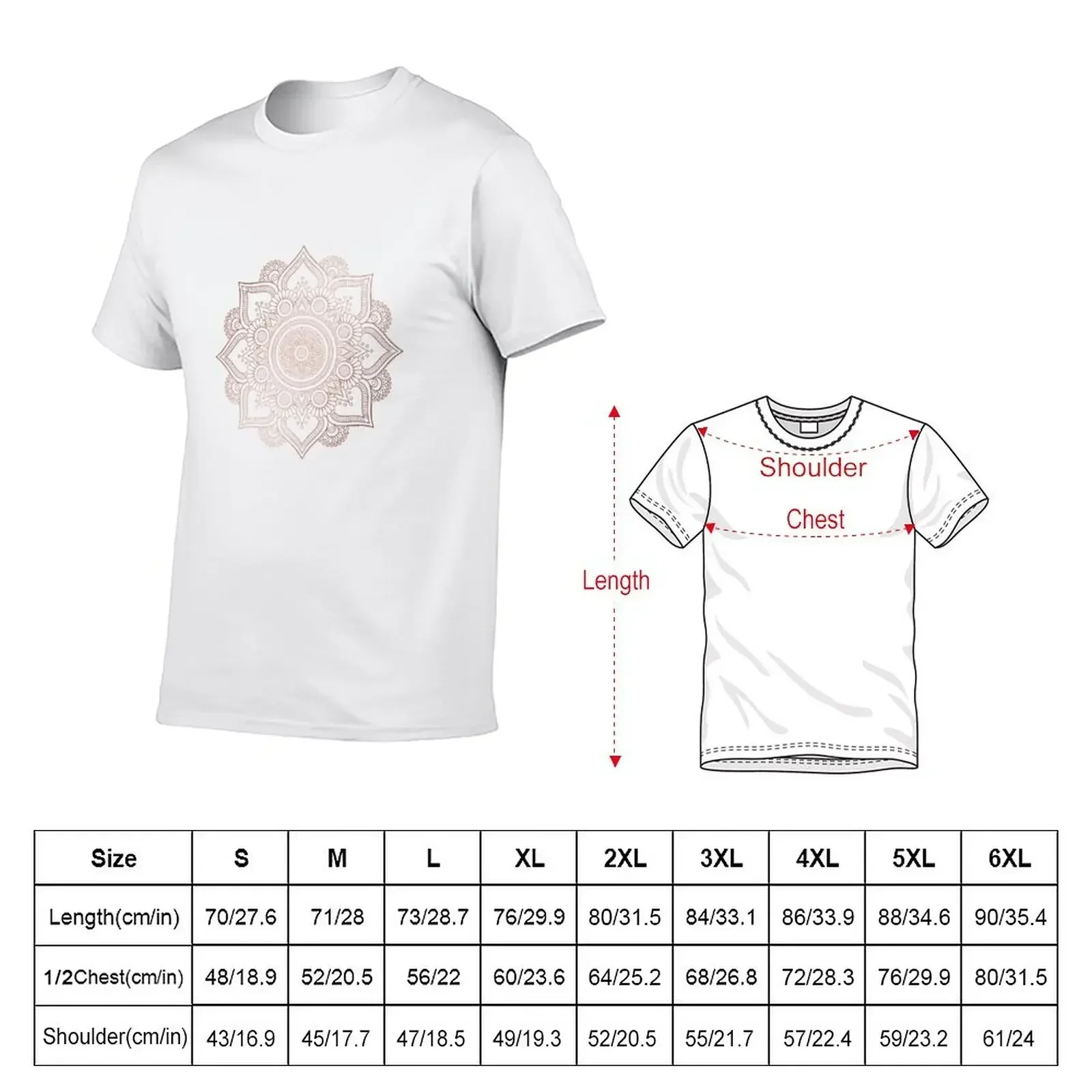 Camiseta Rose Gold Mandala, ca - Summer Rose Clothing avaliação e preço