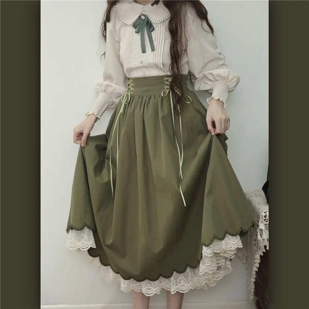 NONSAR-Vestido Lolita bordado  - Summer Victorian Clothing avaliação e preço