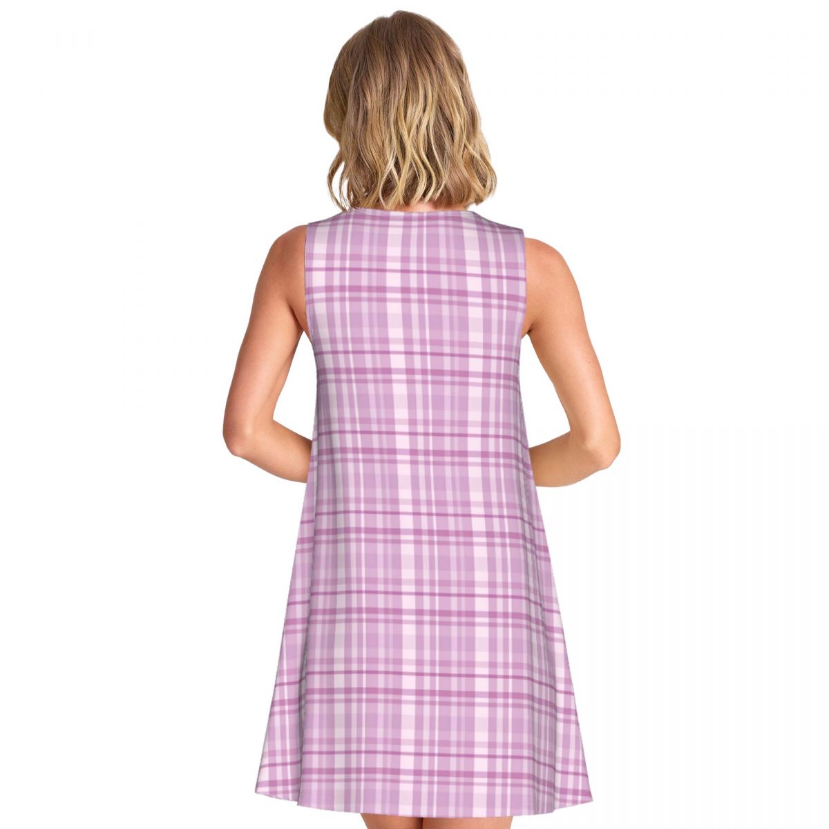 Vestido Casual Xadrez Roxo com - Summer Clothing Ideas For Women avaliação e preço