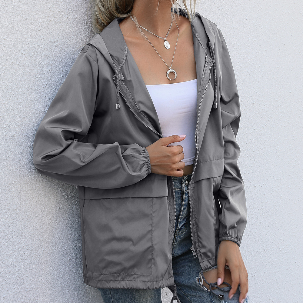 Jaqueta Feminina Sólida Imperm - Summer Rain Clothing avaliação e preço