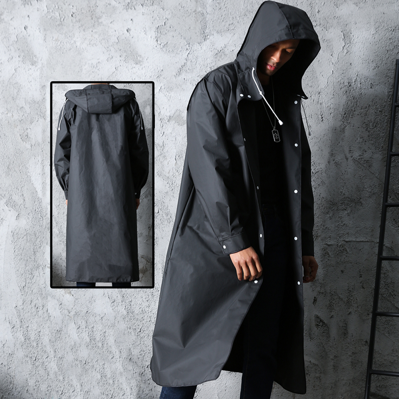 Preto moda adulto impermeável  - Summer Rain Clothing avaliação e preço