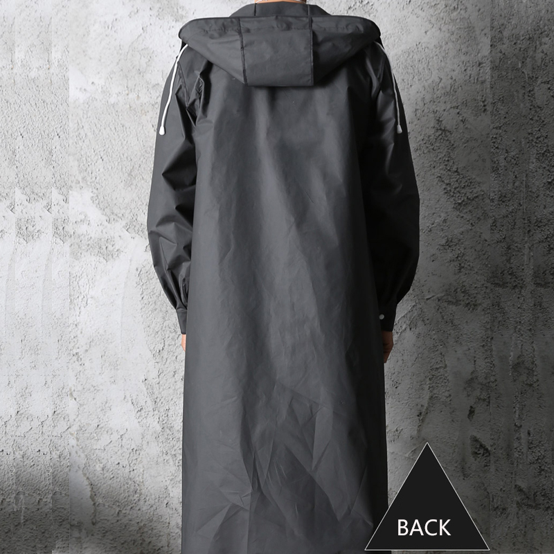 Preto moda adulto impermeável  - Summer Rain Clothing avaliação e preço