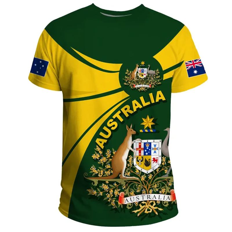 Camisetas Masculinas com Estam - Summer Clothing Australia avaliação e preço